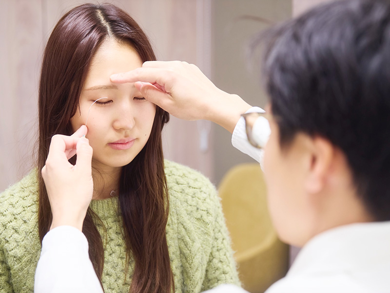 骨格に合わせた自然な仕上がり